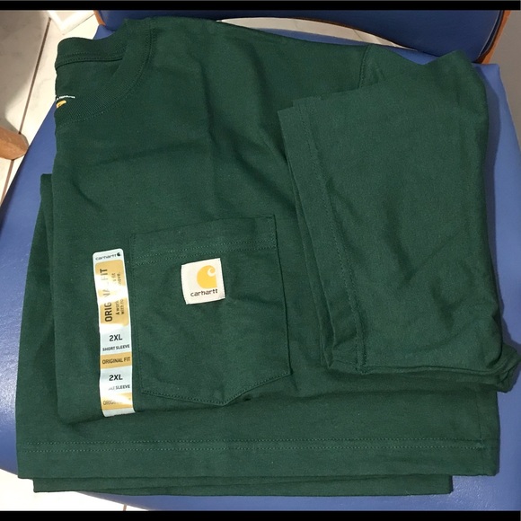 New Carhartt men’s workwear pocket ss T-shirt - Picture 10 of 12